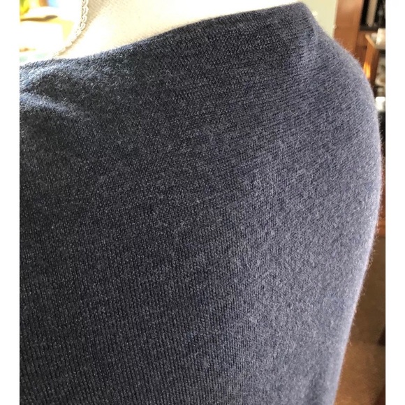 Eileen Fisher 100% Merino Wool Blue Tank Top Sz L - Picture 6 of 8